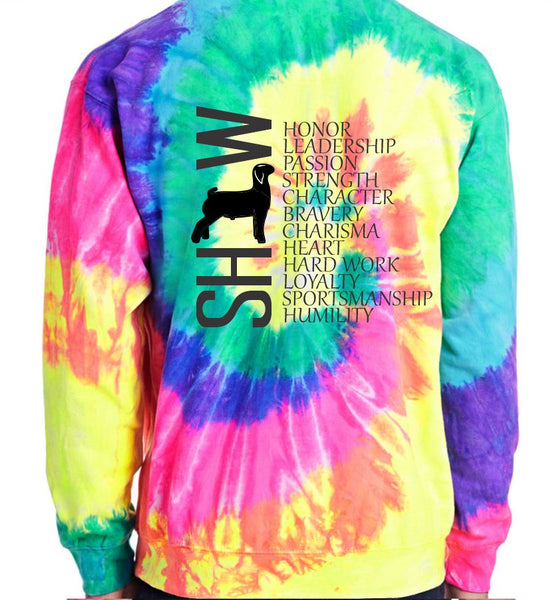 4H - GOATS - TIE DYE HOODED SWEATSHIRT - ADULT AND YOUTH